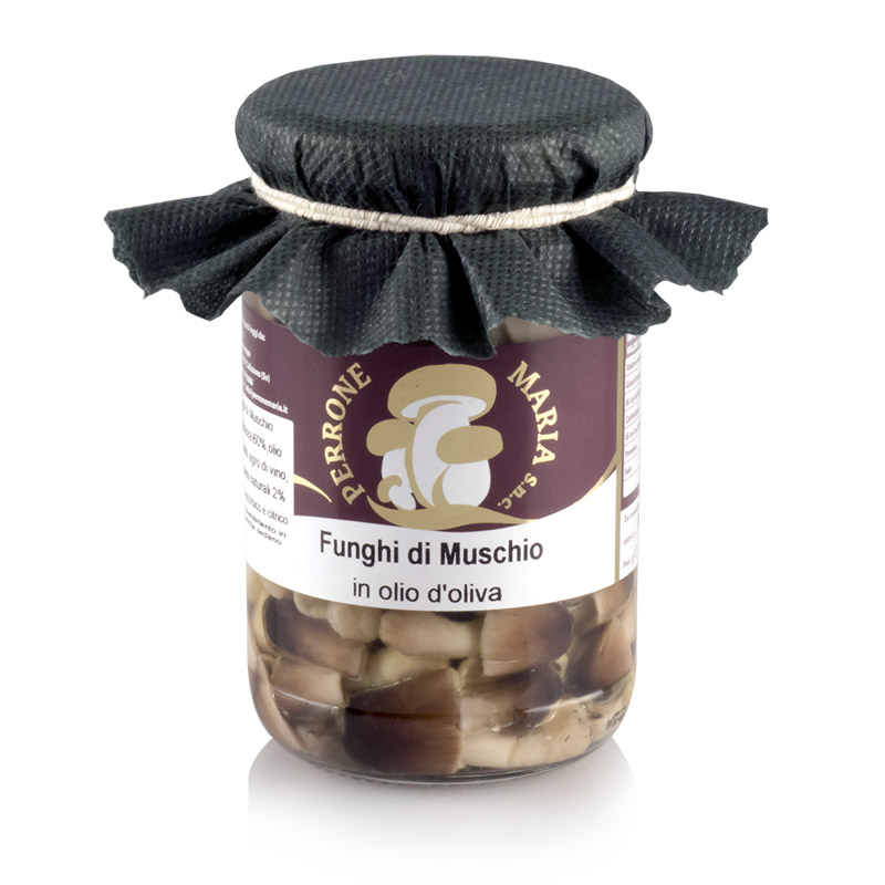 Musk mushrooms in olive oil