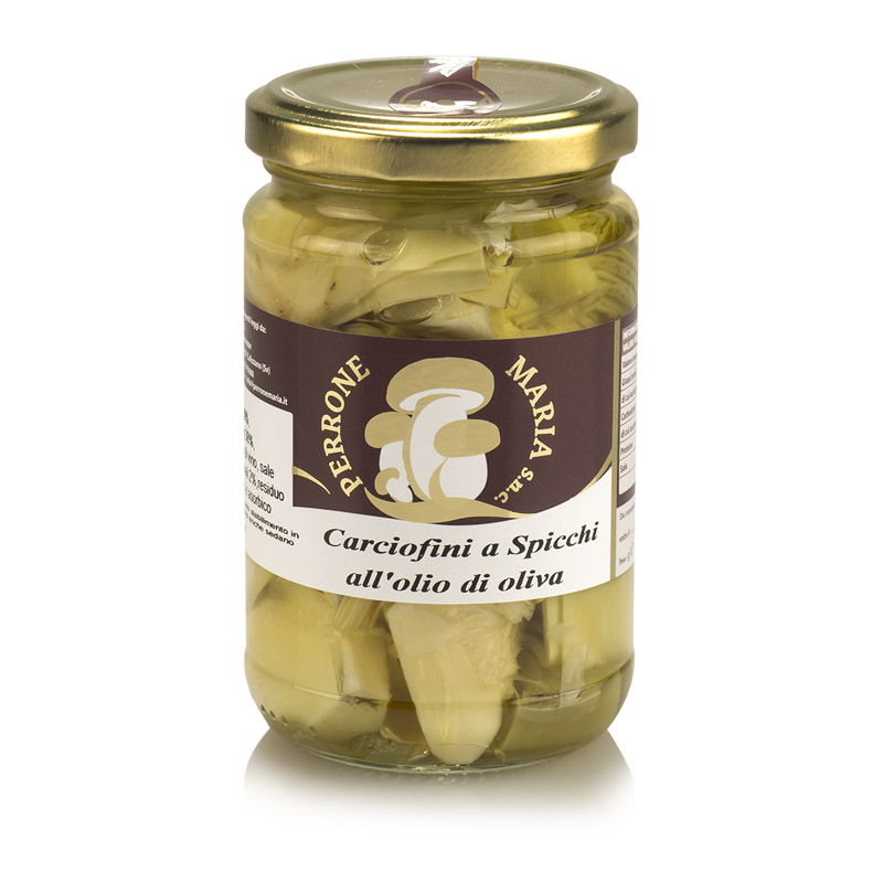 Sliced artichokes in olive oil