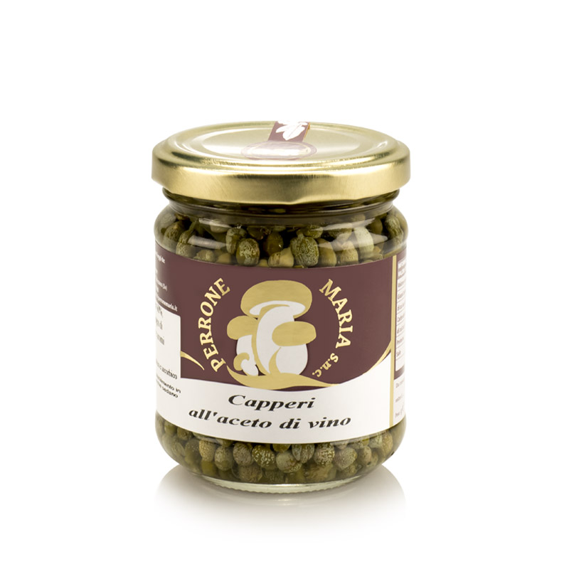 Capers in wine vinegar