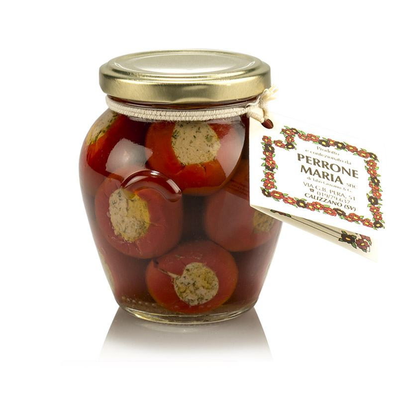 Stuffed peppers in olive oil