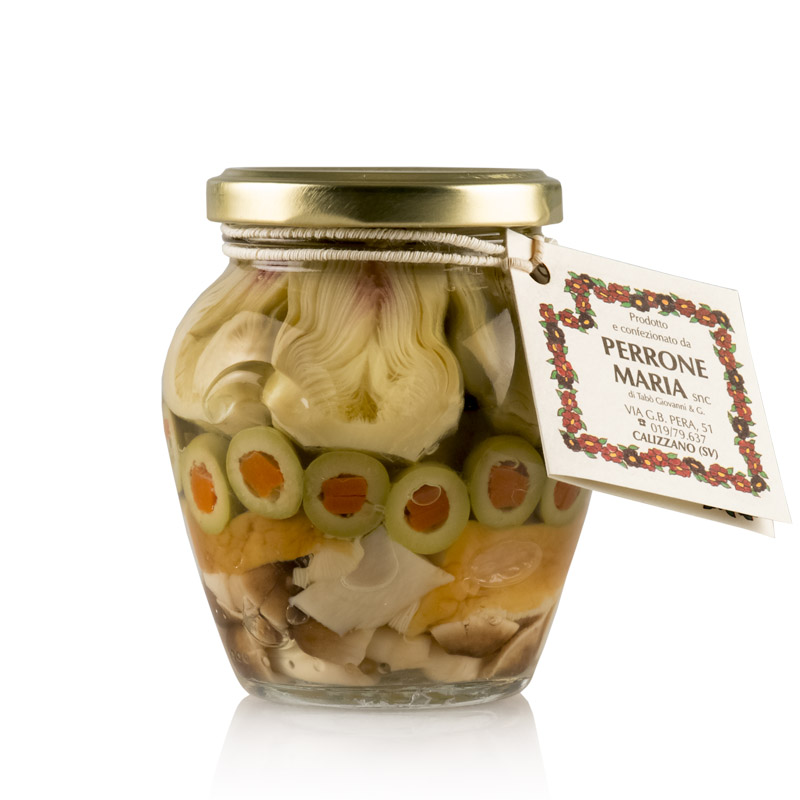 Antipasto in olive oil