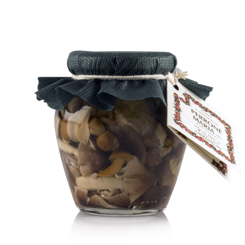 Mixed mushrooms in olive oil